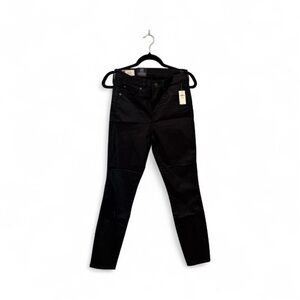 GAP Jean Skinny High Rise Jean Dark Black Coated  27 NWT